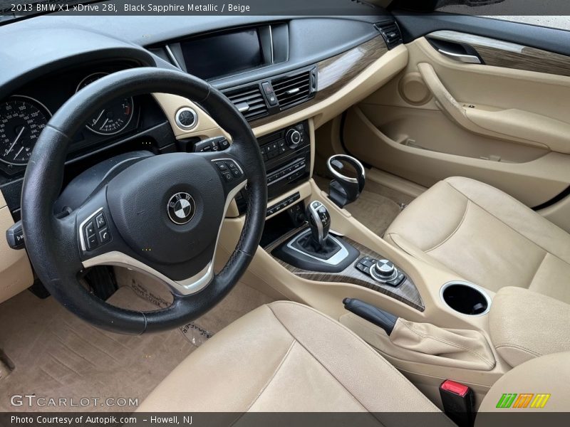 Black Sapphire Metallic / Beige 2013 BMW X1 xDrive 28i