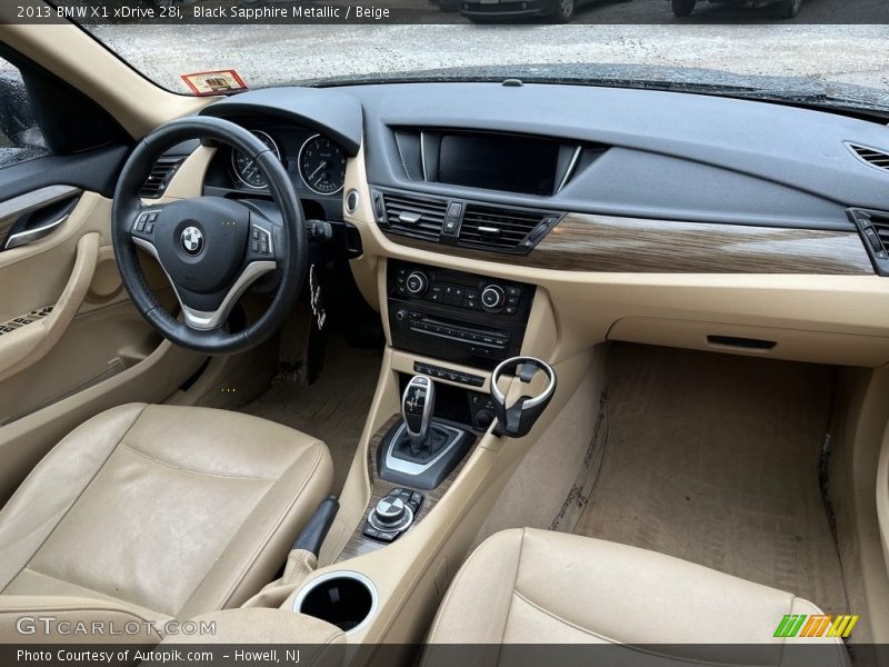Black Sapphire Metallic / Beige 2013 BMW X1 xDrive 28i