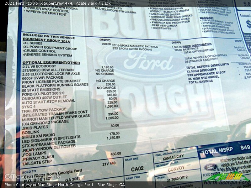 Agate Black / Black 2021 Ford F150 STX SuperCrew 4x4