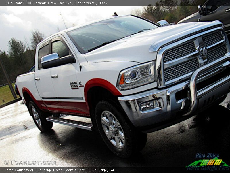 Bright White / Black 2015 Ram 2500 Laramie Crew Cab 4x4