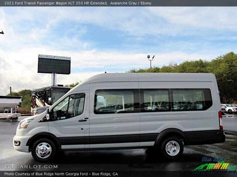 Avalanche Gray / Ebony 2021 Ford Transit Passenger Wagon XLT 350 HR Extended