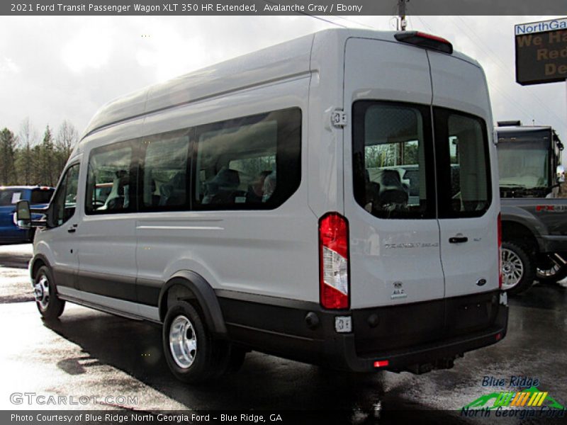 Avalanche Gray / Ebony 2021 Ford Transit Passenger Wagon XLT 350 HR Extended