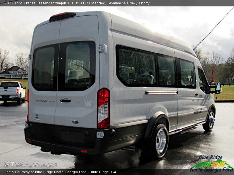 Avalanche Gray / Ebony 2021 Ford Transit Passenger Wagon XLT 350 HR Extended