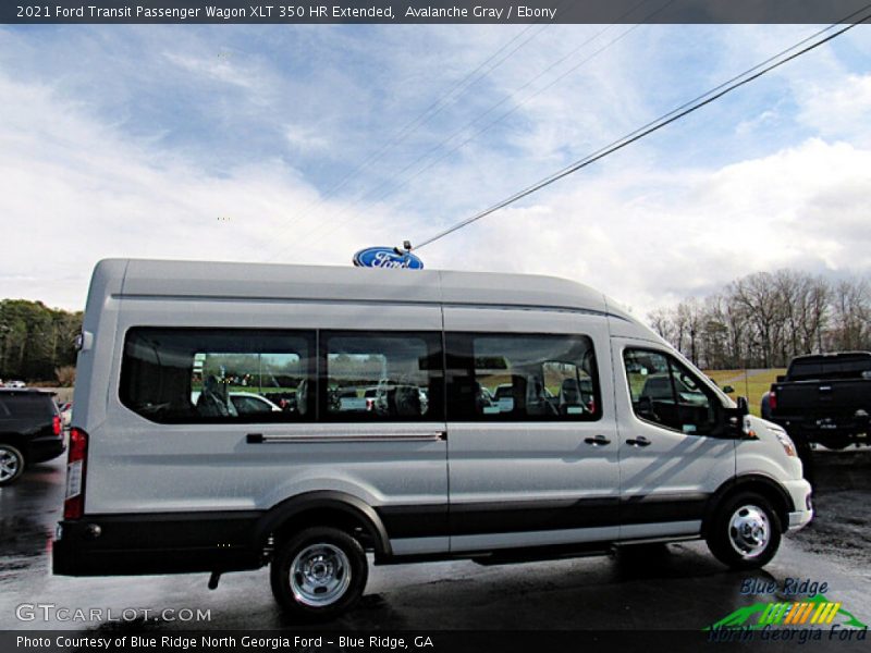 Avalanche Gray / Ebony 2021 Ford Transit Passenger Wagon XLT 350 HR Extended