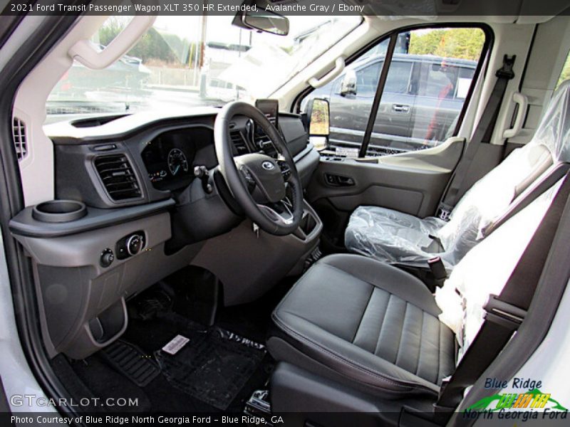 Avalanche Gray / Ebony 2021 Ford Transit Passenger Wagon XLT 350 HR Extended