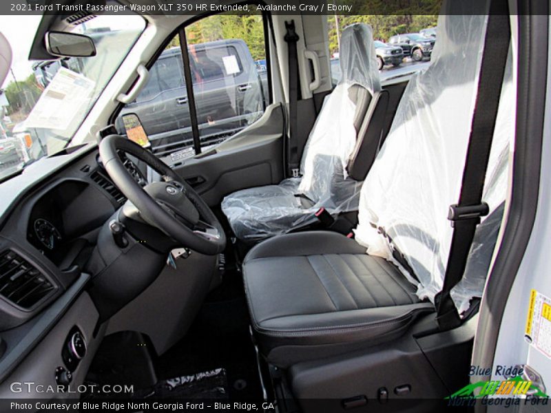 Avalanche Gray / Ebony 2021 Ford Transit Passenger Wagon XLT 350 HR Extended