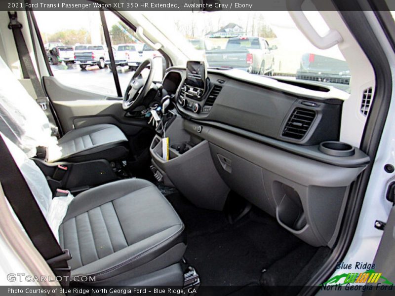 Avalanche Gray / Ebony 2021 Ford Transit Passenger Wagon XLT 350 HR Extended
