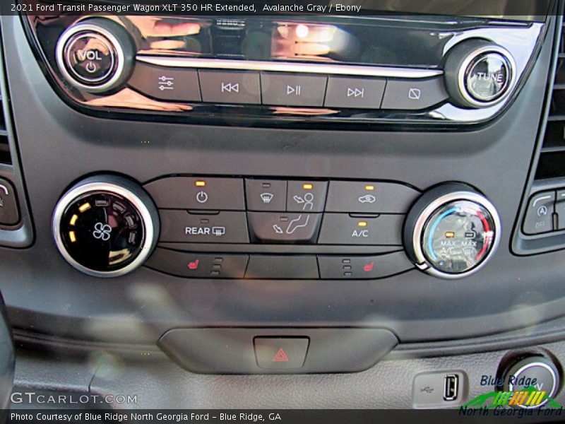 Avalanche Gray / Ebony 2021 Ford Transit Passenger Wagon XLT 350 HR Extended
