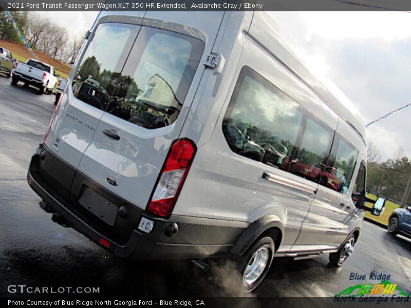 Avalanche Gray / Ebony 2021 Ford Transit Passenger Wagon XLT 350 HR Extended
