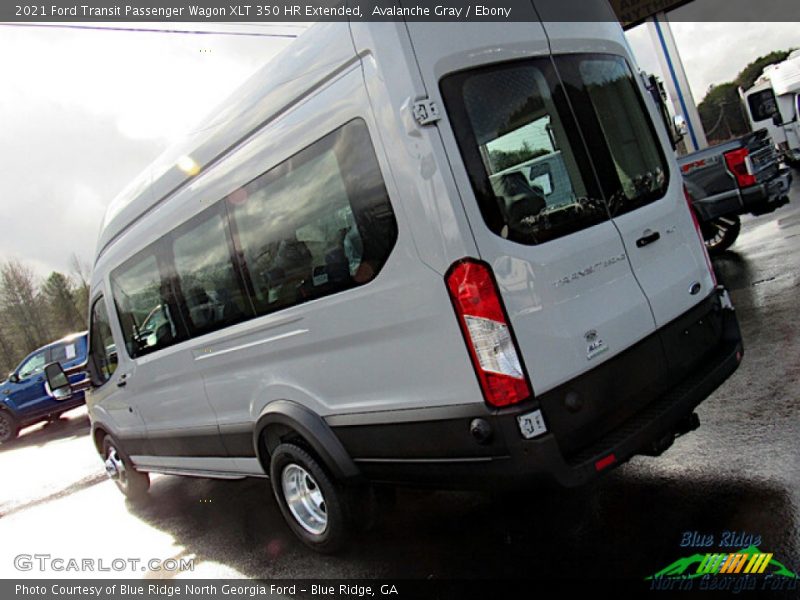 Avalanche Gray / Ebony 2021 Ford Transit Passenger Wagon XLT 350 HR Extended
