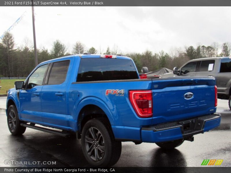 Velocity Blue / Black 2021 Ford F150 XLT SuperCrew 4x4