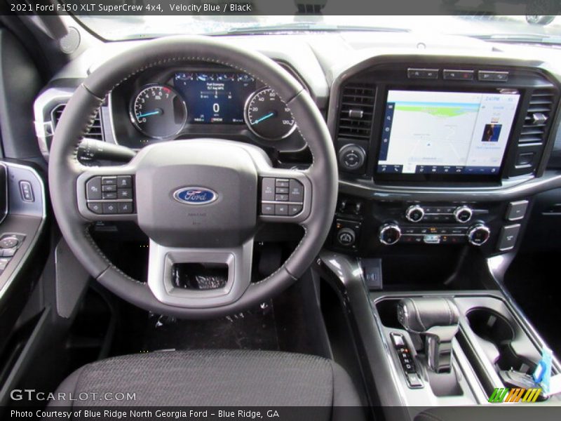 Velocity Blue / Black 2021 Ford F150 XLT SuperCrew 4x4