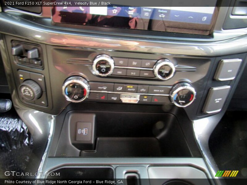 Velocity Blue / Black 2021 Ford F150 XLT SuperCrew 4x4