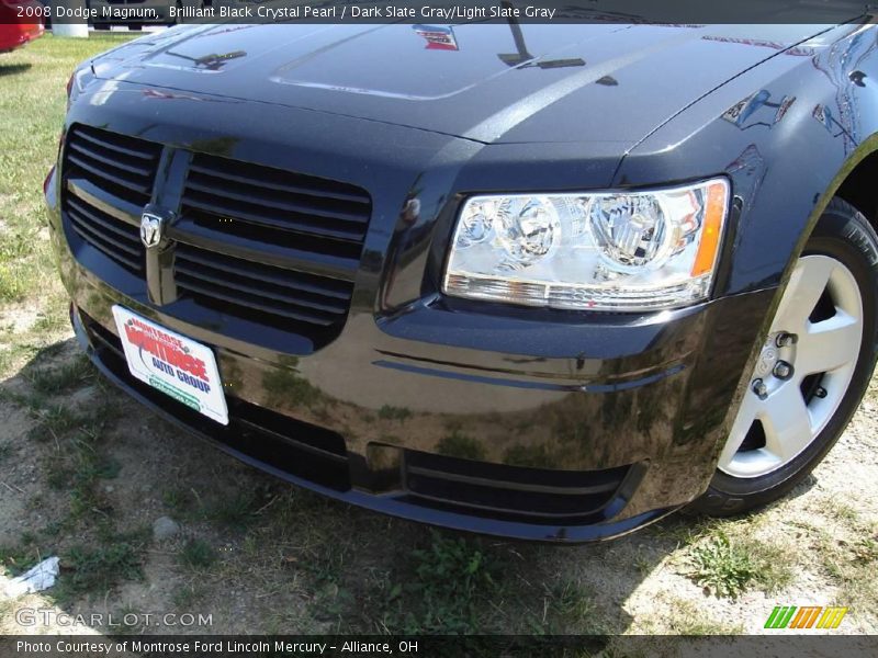 Brilliant Black Crystal Pearl / Dark Slate Gray/Light Slate Gray 2008 Dodge Magnum