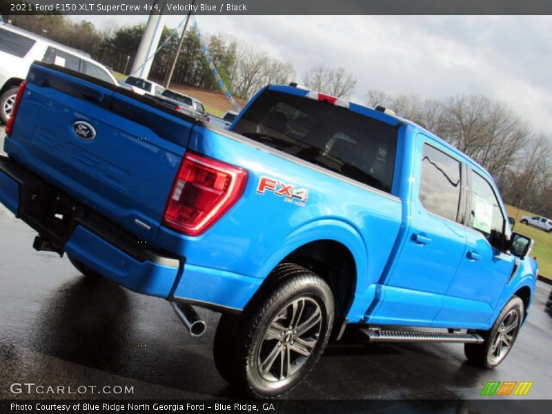 Velocity Blue / Black 2021 Ford F150 XLT SuperCrew 4x4
