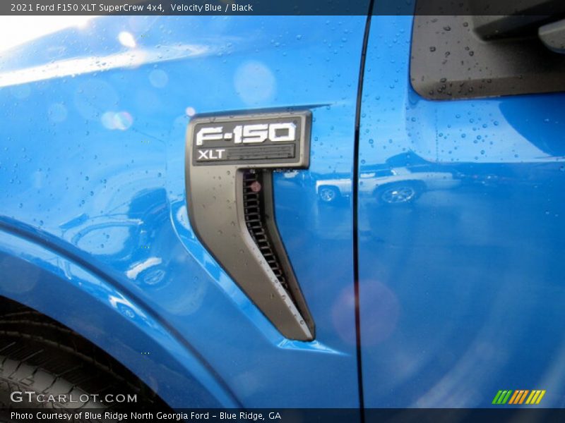 Velocity Blue / Black 2021 Ford F150 XLT SuperCrew 4x4