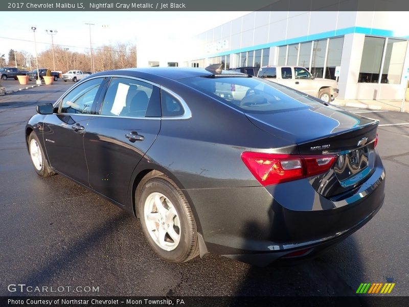 Nightfall Gray Metallic / Jet Black 2017 Chevrolet Malibu LS