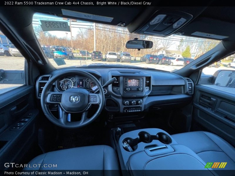 Bright White / Black/Diesel Gray 2022 Ram 5500 Tradesman Crew Cab 4x4 Chassis