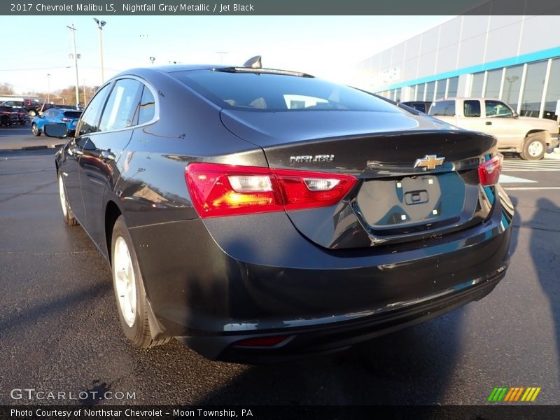 Nightfall Gray Metallic / Jet Black 2017 Chevrolet Malibu LS