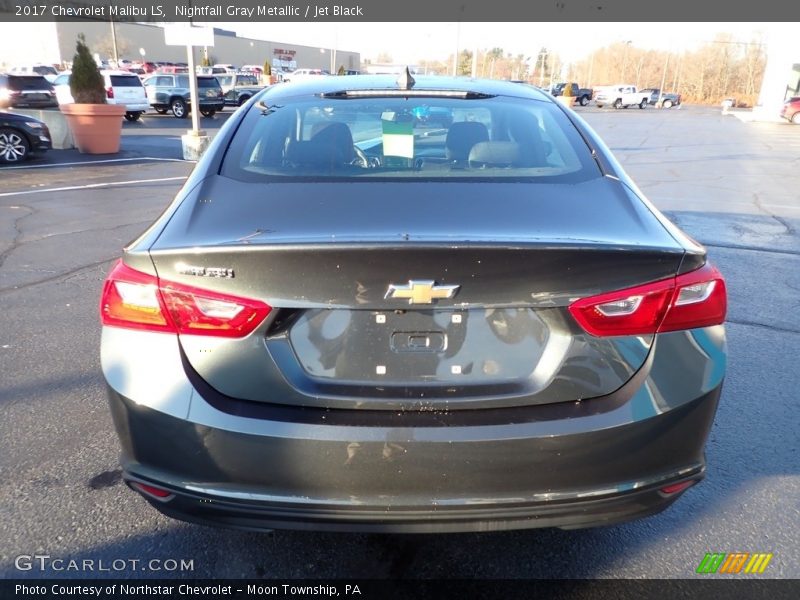 Nightfall Gray Metallic / Jet Black 2017 Chevrolet Malibu LS