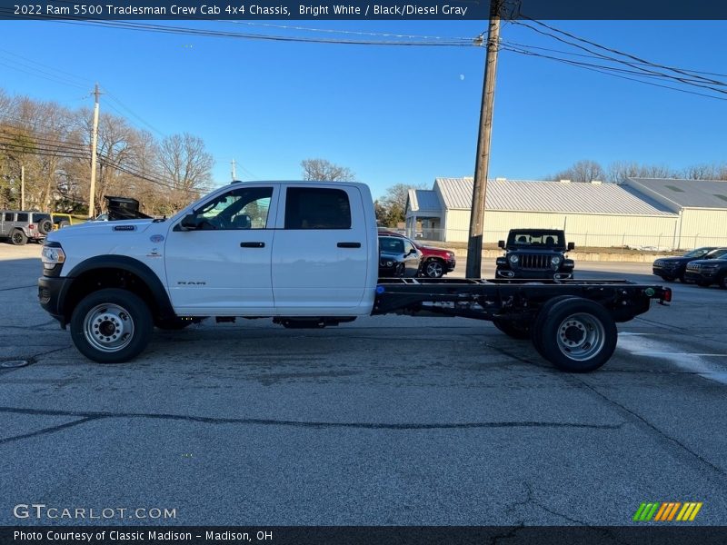 Bright White / Black/Diesel Gray 2022 Ram 5500 Tradesman Crew Cab 4x4 Chassis