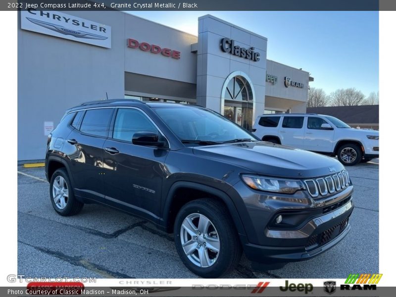 Granite Crystal Metallic / Black 2022 Jeep Compass Latitude 4x4