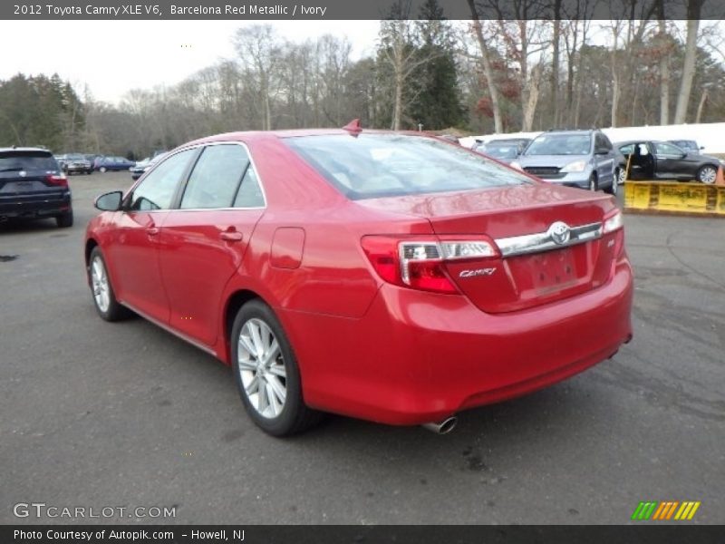 Barcelona Red Metallic / Ivory 2012 Toyota Camry XLE V6