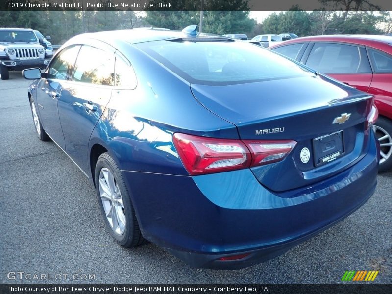 Pacific Blue Metallic / Jet Black 2019 Chevrolet Malibu LT