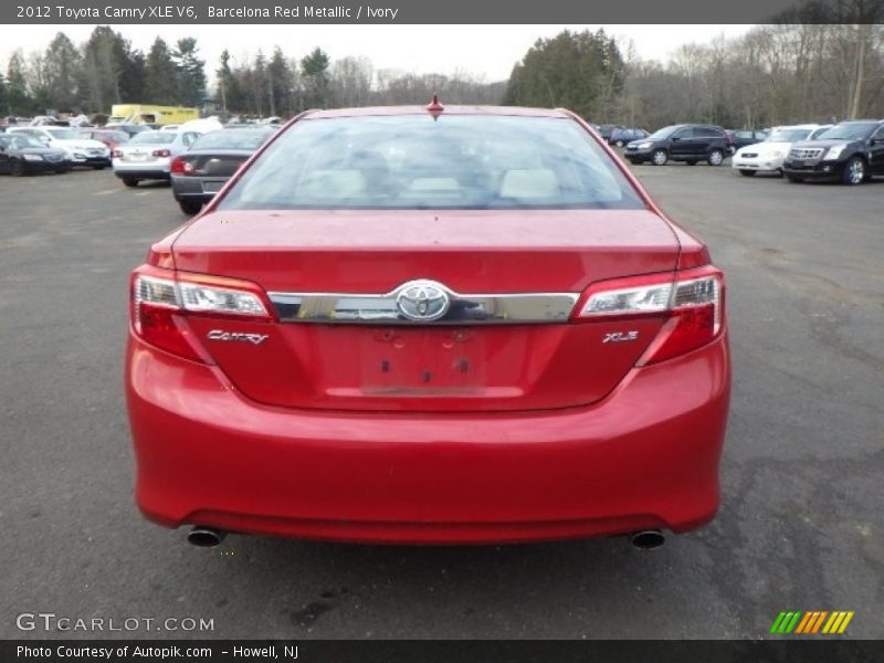 Barcelona Red Metallic / Ivory 2012 Toyota Camry XLE V6