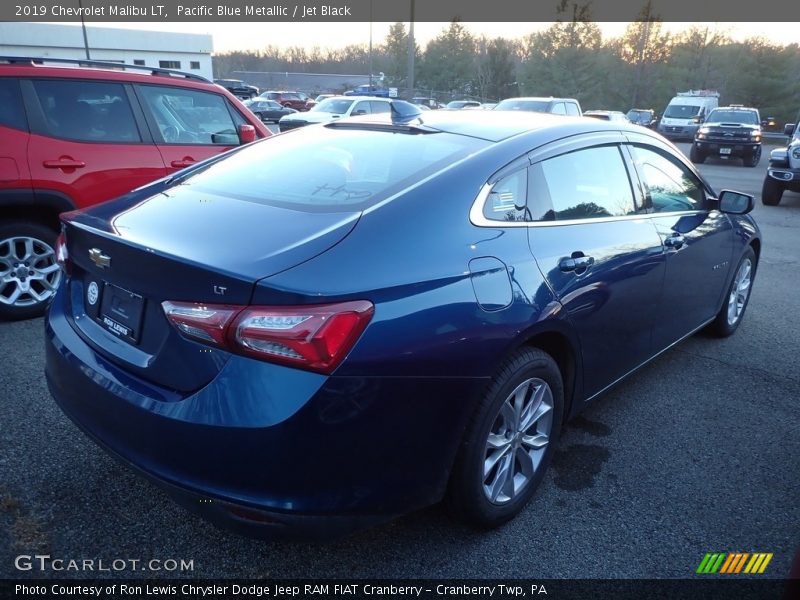 Pacific Blue Metallic / Jet Black 2019 Chevrolet Malibu LT