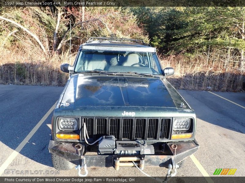Moss Green Pearlcoat / Grey 1997 Jeep Cherokee Sport 4x4