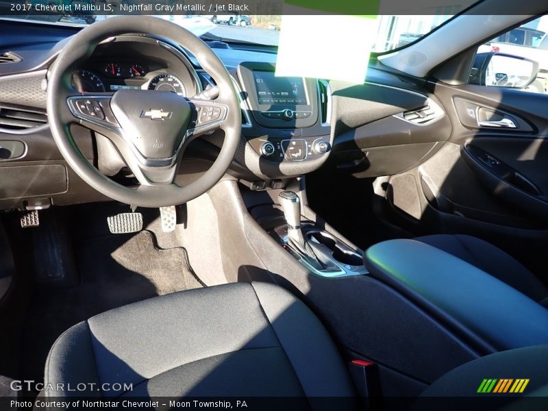 Nightfall Gray Metallic / Jet Black 2017 Chevrolet Malibu LS