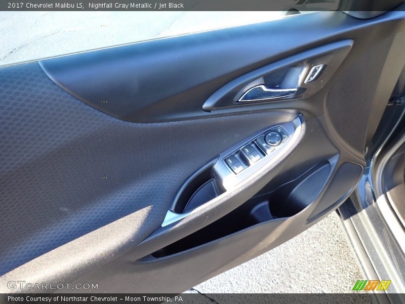 Nightfall Gray Metallic / Jet Black 2017 Chevrolet Malibu LS