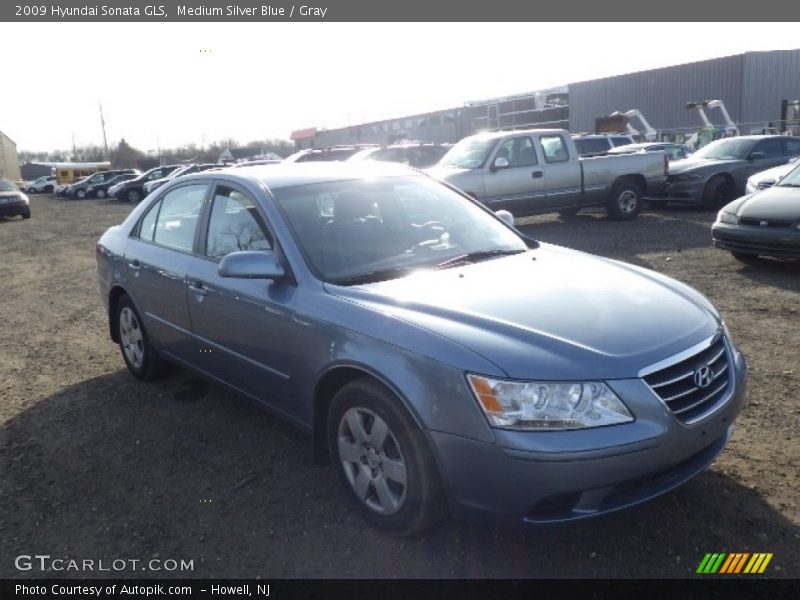 Medium Silver Blue / Gray 2009 Hyundai Sonata GLS
