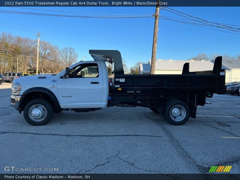  2022 5500 Tradesman Regular Cab 4x4 Dump Truck Bright White