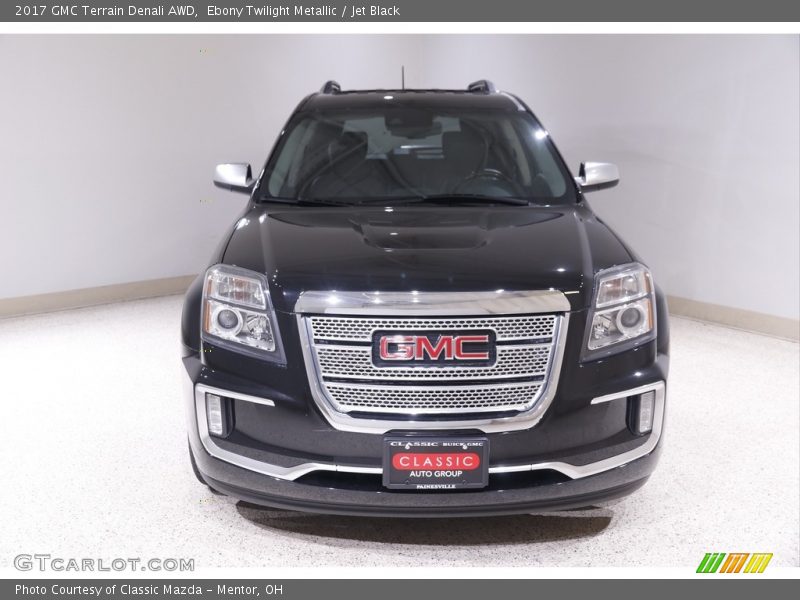 Ebony Twilight Metallic / Jet Black 2017 GMC Terrain Denali AWD