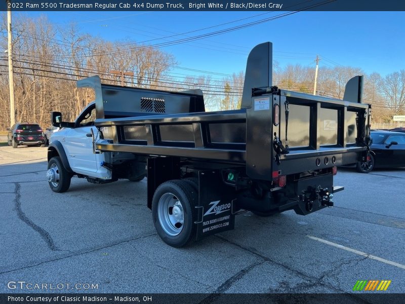 Bright White / Black/Diesel Gray 2022 Ram 5500 Tradesman Regular Cab 4x4 Dump Truck
