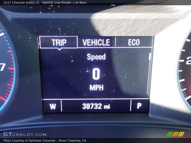 Nightfall Gray Metallic / Jet Black 2017 Chevrolet Malibu LS