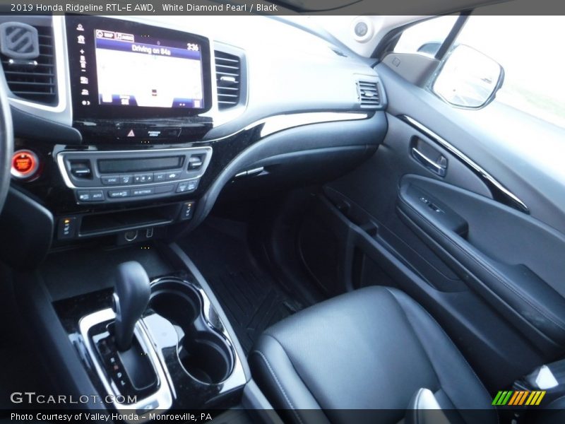 White Diamond Pearl / Black 2019 Honda Ridgeline RTL-E AWD