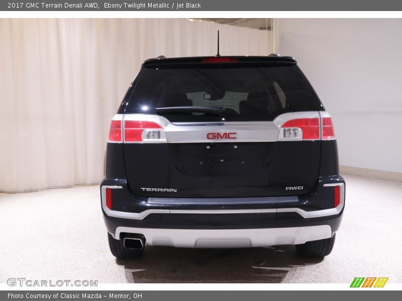 Ebony Twilight Metallic / Jet Black 2017 GMC Terrain Denali AWD