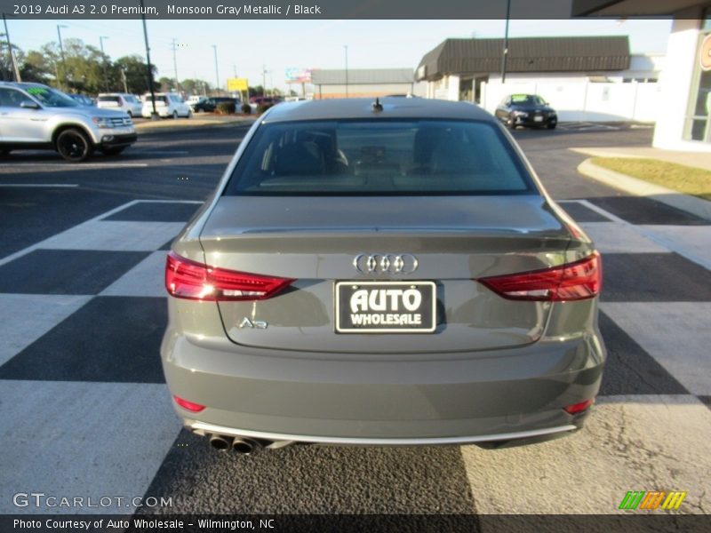 Monsoon Gray Metallic / Black 2019 Audi A3 2.0 Premium
