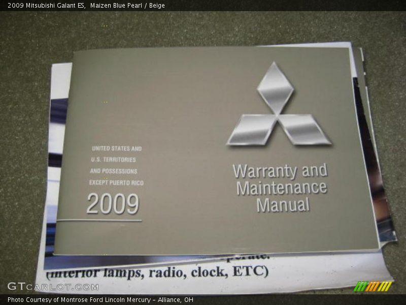 Maizen Blue Pearl / Beige 2009 Mitsubishi Galant ES