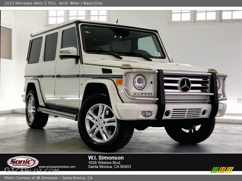 Arctic White / Black/Grey 2013 Mercedes-Benz G 550