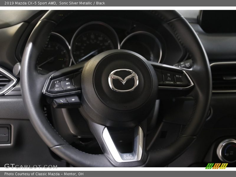 Sonic Silver Metallic / Black 2019 Mazda CX-5 Sport AWD
