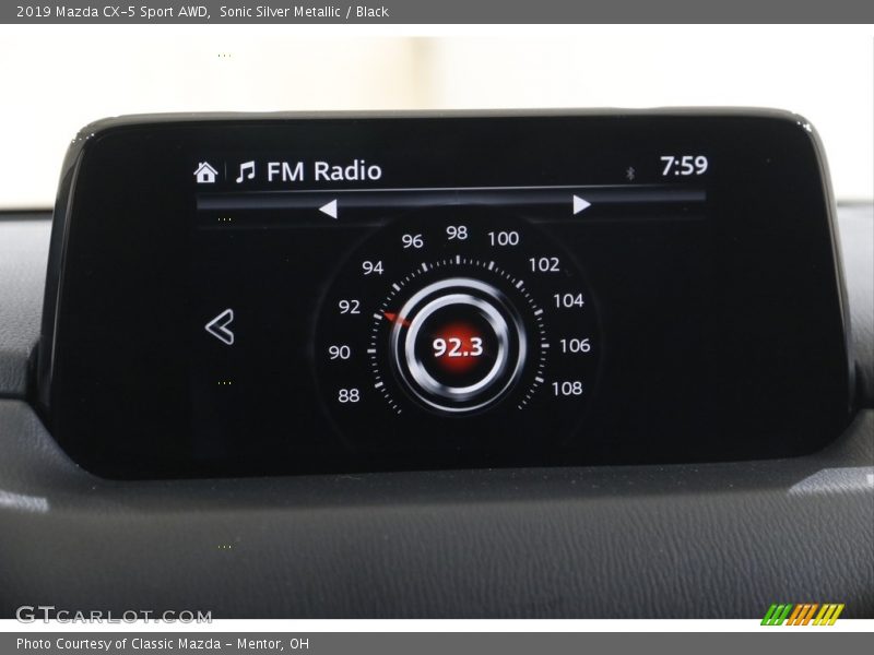 Sonic Silver Metallic / Black 2019 Mazda CX-5 Sport AWD