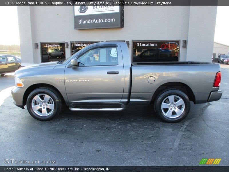 Mineral Gray Metallic / Dark Slate Gray/Medium Graystone 2012 Dodge Ram 1500 ST Regular Cab