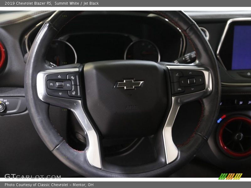 Summit White / Jet Black 2019 Chevrolet Blazer RS