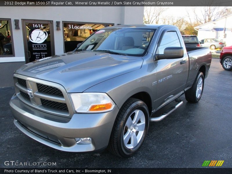 Mineral Gray Metallic / Dark Slate Gray/Medium Graystone 2012 Dodge Ram 1500 ST Regular Cab