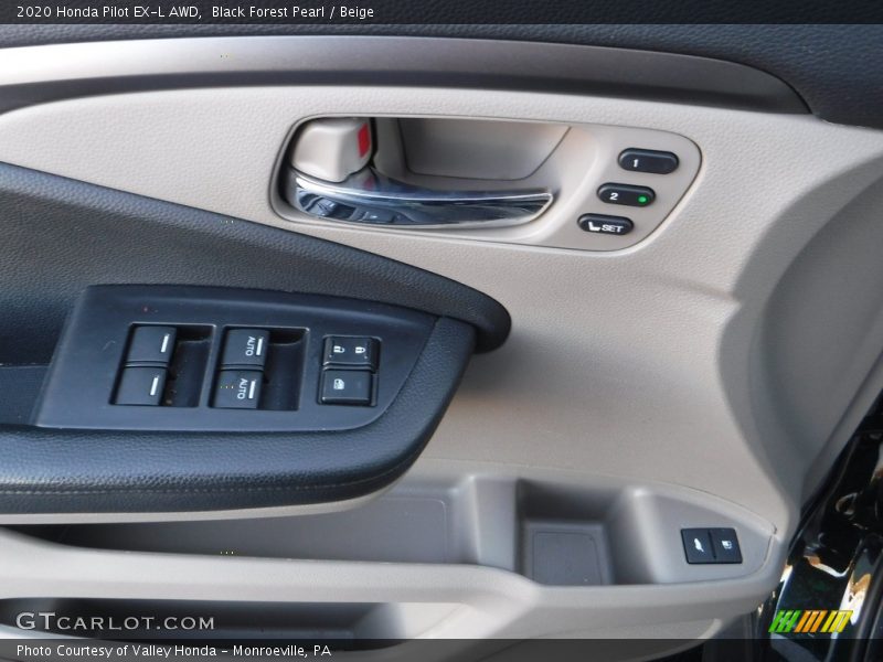 Black Forest Pearl / Beige 2020 Honda Pilot EX-L AWD