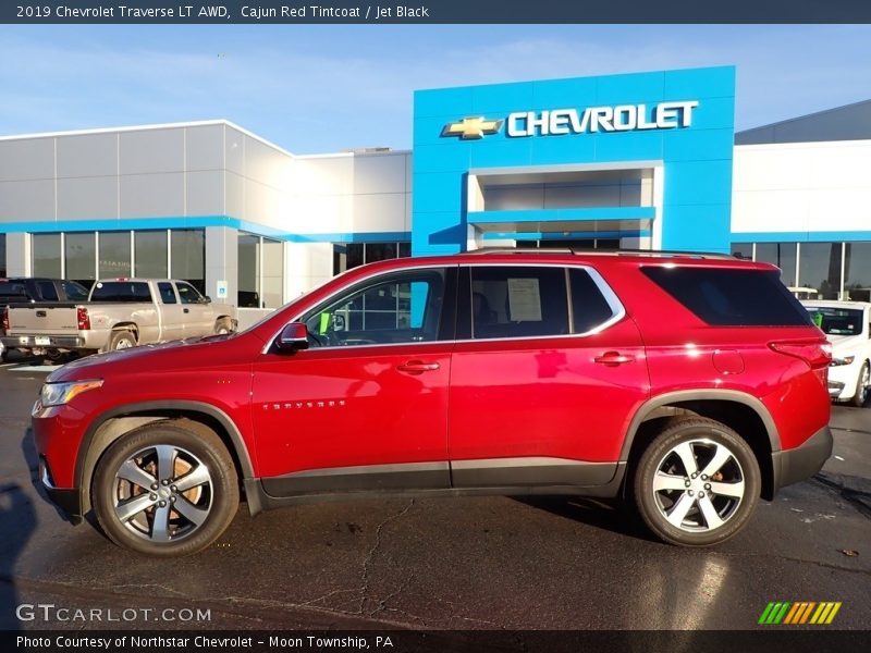 Cajun Red Tintcoat / Jet Black 2019 Chevrolet Traverse LT AWD